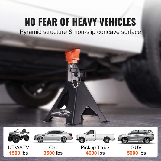 3/6 Ton Capacity  Car Locking Jack Stands