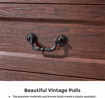 Cherry Wood Farmhouse Dresser for Bedroom