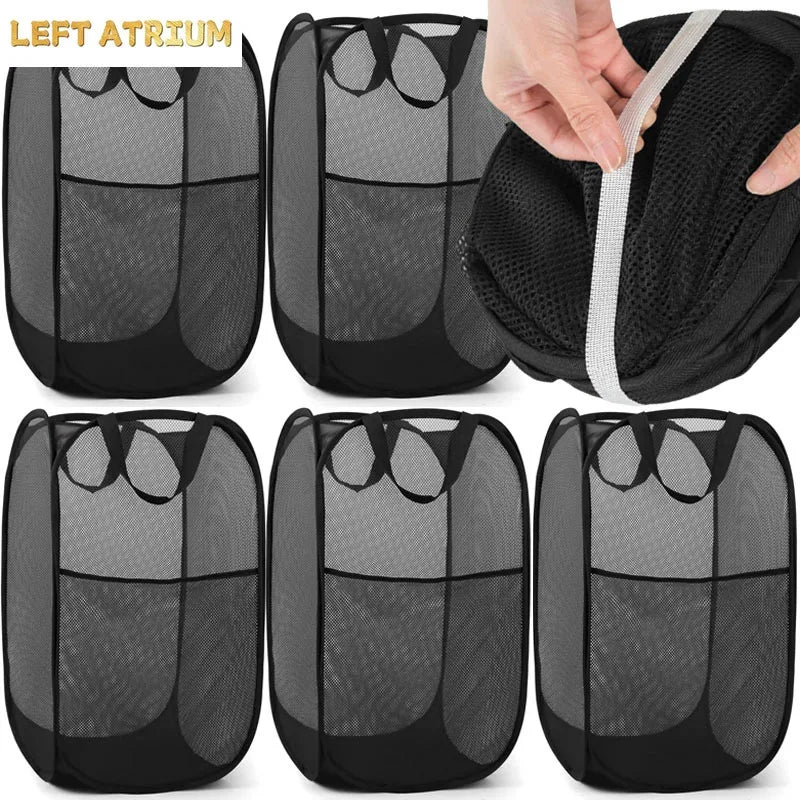 Folding  Mesh laundry Sorting Basket