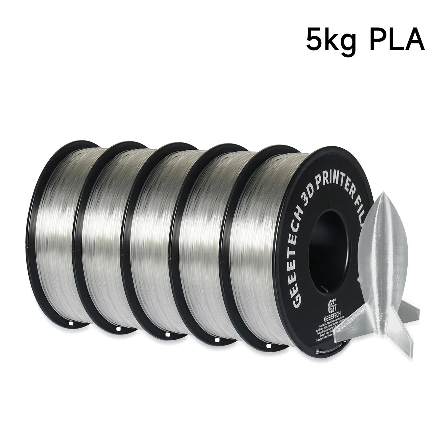 Standard 1.75mm PLA Filament for 3D Printer multiple colors