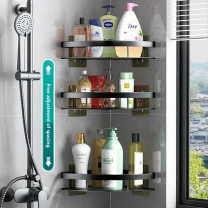 Bathroom 2 pc Aluminum Corner Shelf