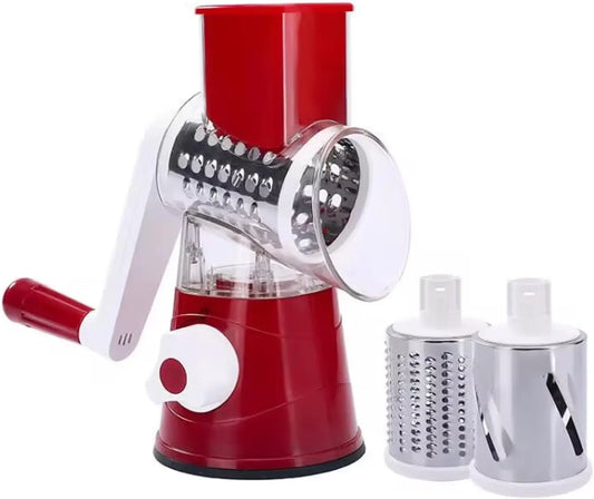 3-in-1 Cheese Grater Set - Hand Crank Slicer