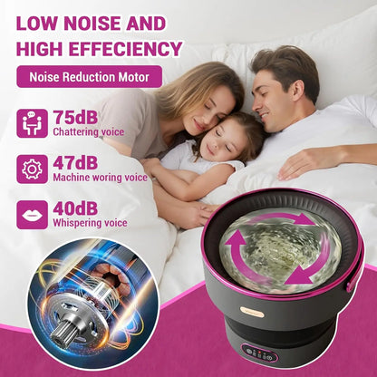 Foldable Mini Washer with 4 Modes
