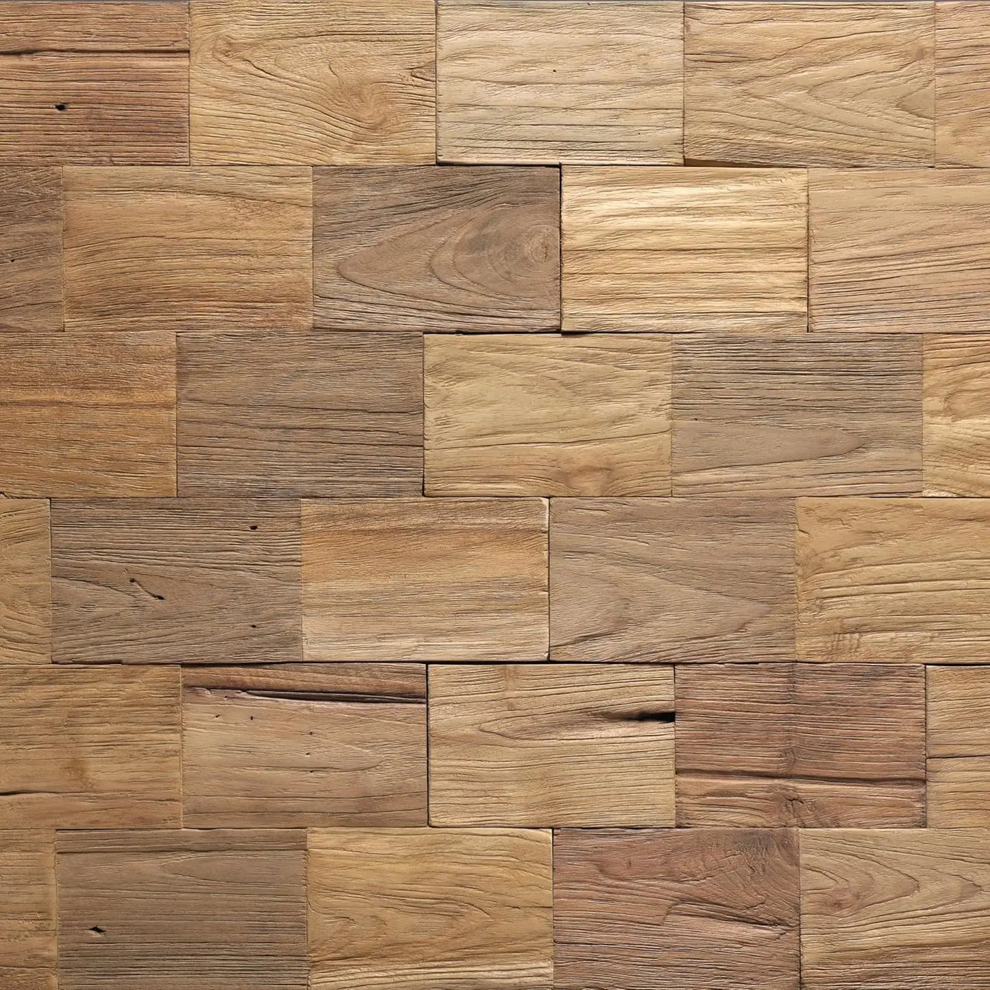 UltraWood Firenze Reclaimed Teak Wood 3D Wall Panels