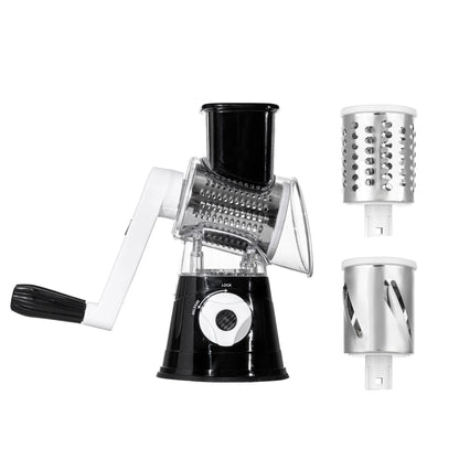 3-in-1 Cheese Grater Set - Hand Crank Slicer