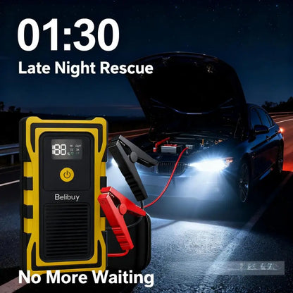 2000A Car Jump Starter, Power Bank and Emergency LED Light