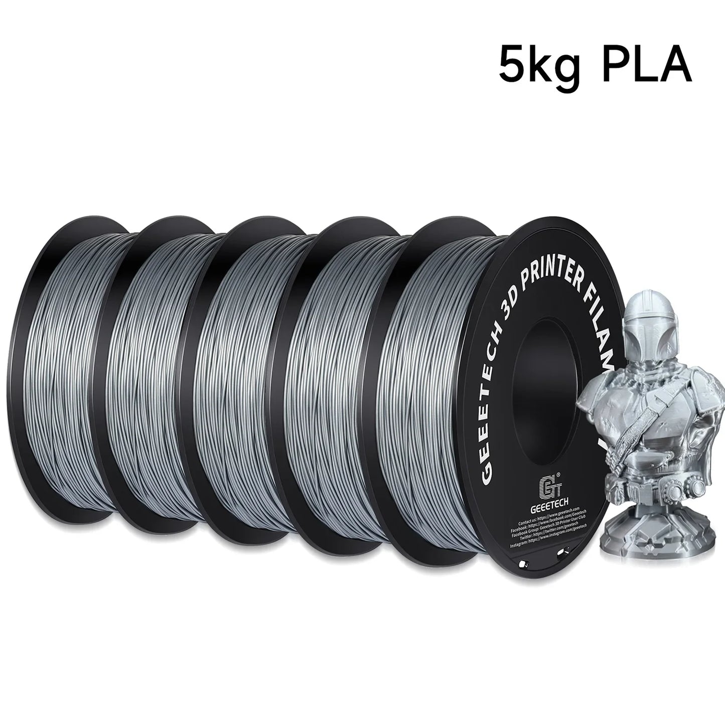 Standard 1.75mm PLA Filament for 3D Printer multiple colors