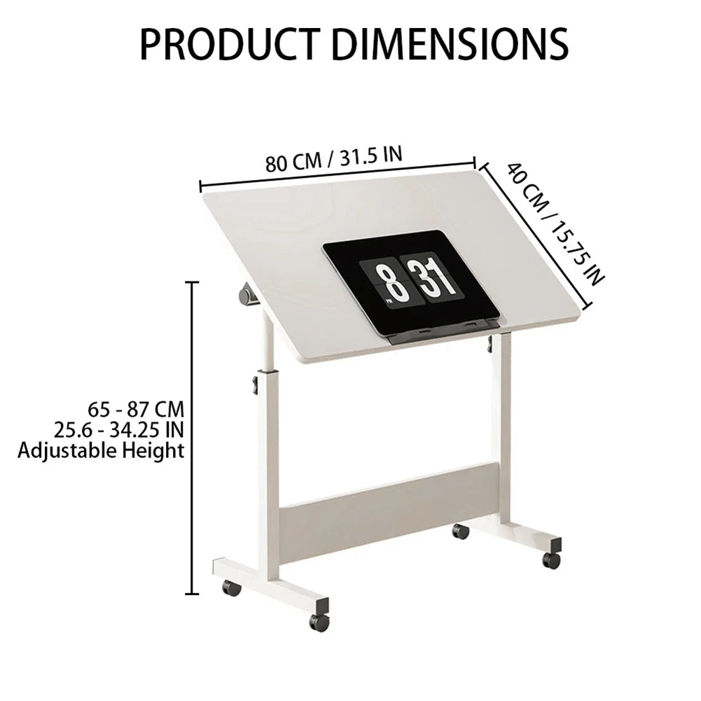 Mobile Stand Up Desk With Wheels