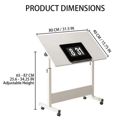 Mobile Stand Up Desk With Wheels