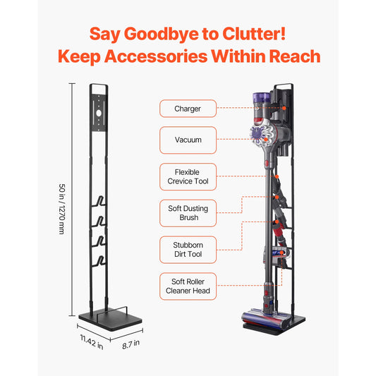 Dyson Vacuum Stand Compatible w/4 hooks