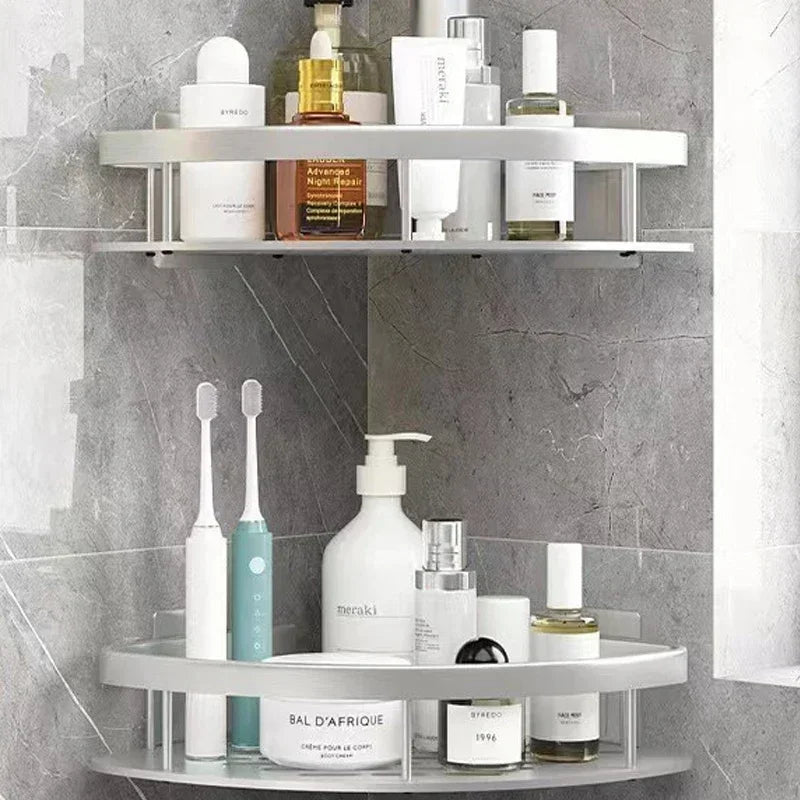 Bathroom 2 pc Aluminum Corner Shelf