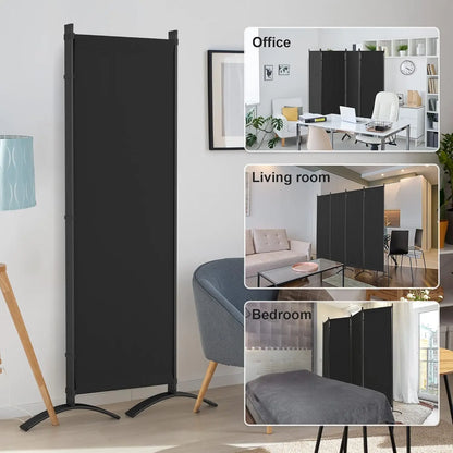 Folding Privacy Screens 4 Panel Partitions 88" Wall Dividers