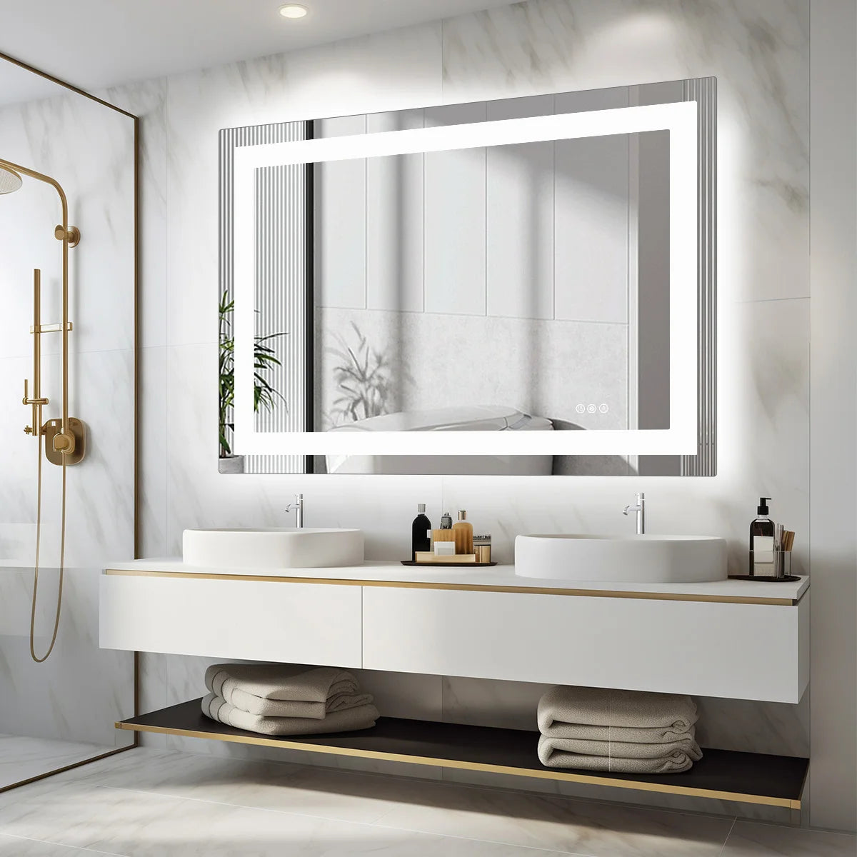 36"x 24"LED Bathroom Vanity Mirror for Wall