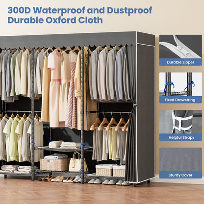 Clothes Rack Storage Wardrobe Organizer