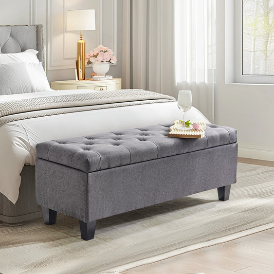 42'' Tufted Storage Ottoman Bench