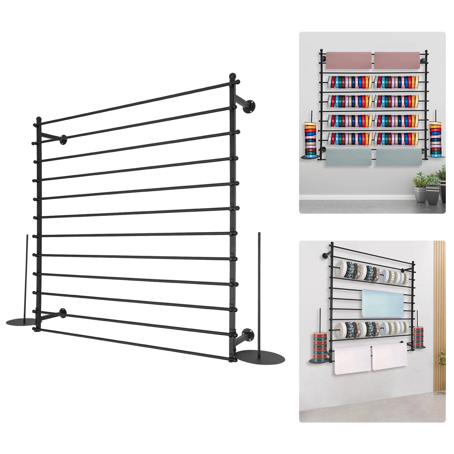 Wrapping Paper Ribbon Holder,12 Rods