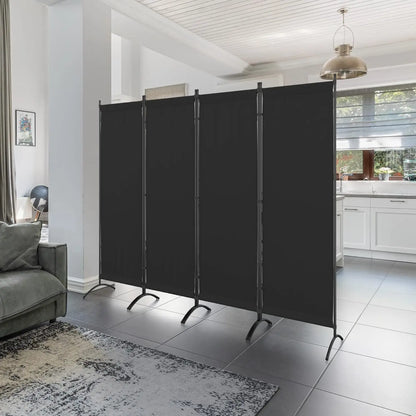Folding Privacy Screens 4 Panel Partitions 88" Wall Dividers