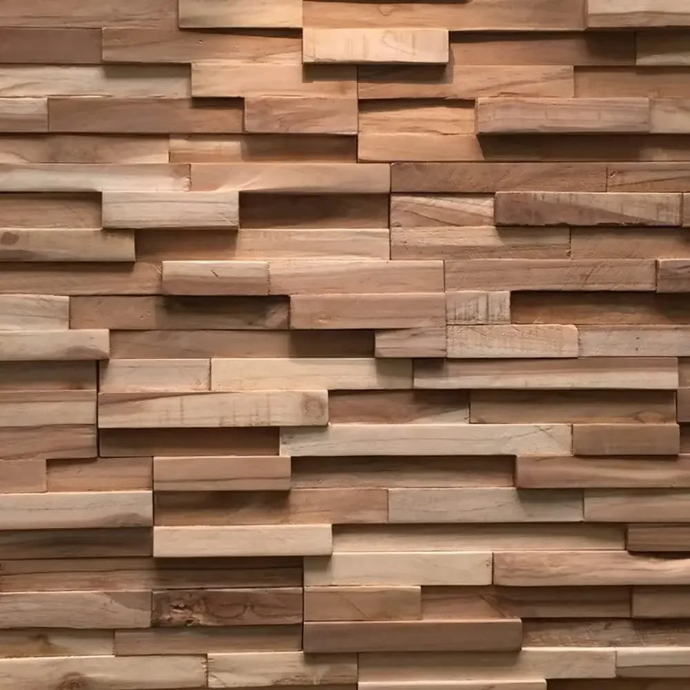 UltraWood Firenze Reclaimed Teak Wood 3D Wall Panels