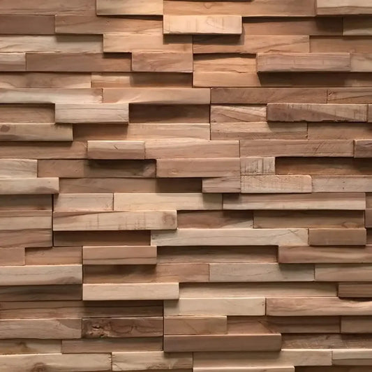 UltraWood Firenze Reclaimed Teak Wood 3D Wall Panels