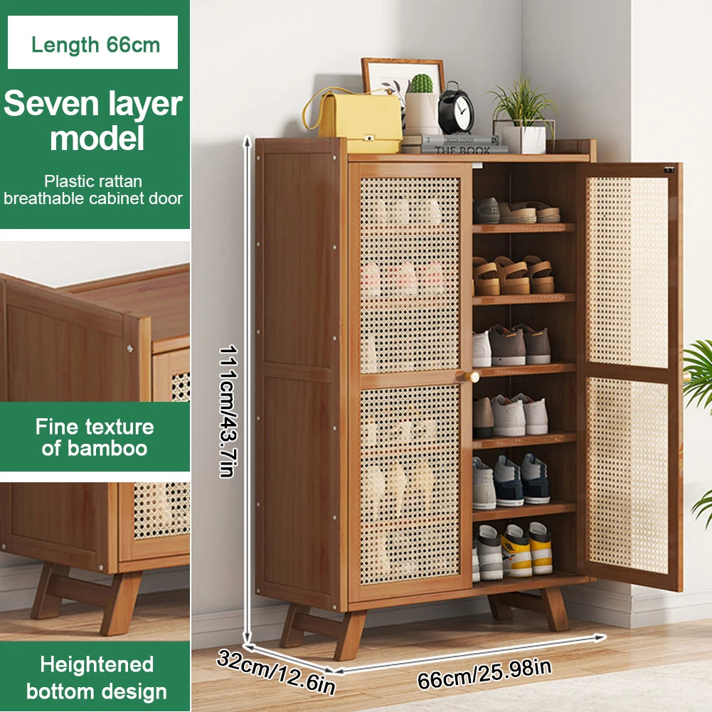 Shoe Storage Cabinet Rack with Doors