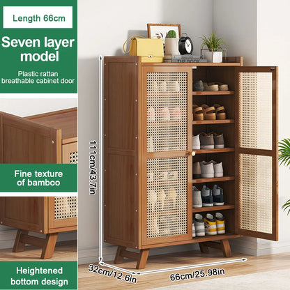 Shoe Storage Cabinet Rack with Doors