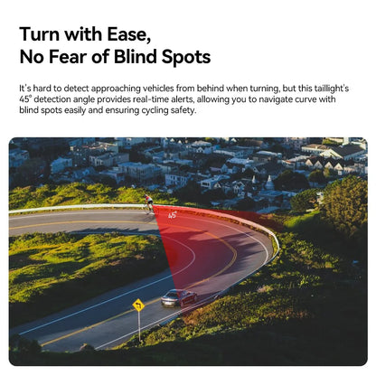 Waterproof RadarTail Light for Road Bike Safety