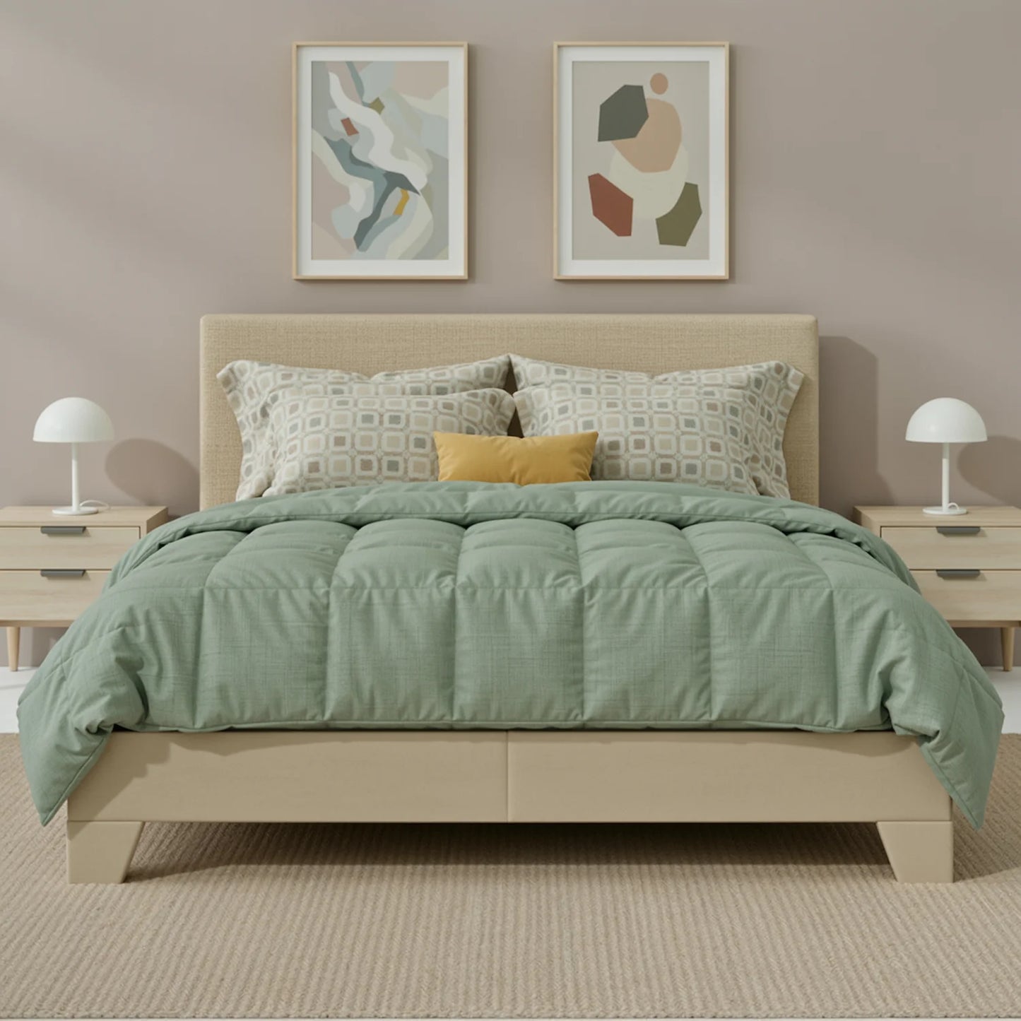 Full/Queen/King Upholstered Bed Frame