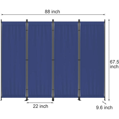 Portable Room Divider, 4 Panel Folding Privacy Screen