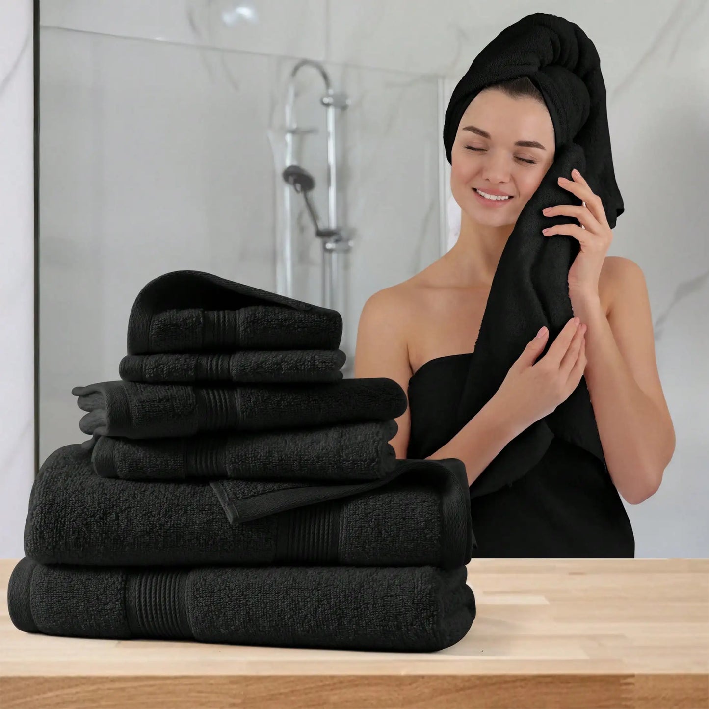 6-Piece Cotton Towel Set