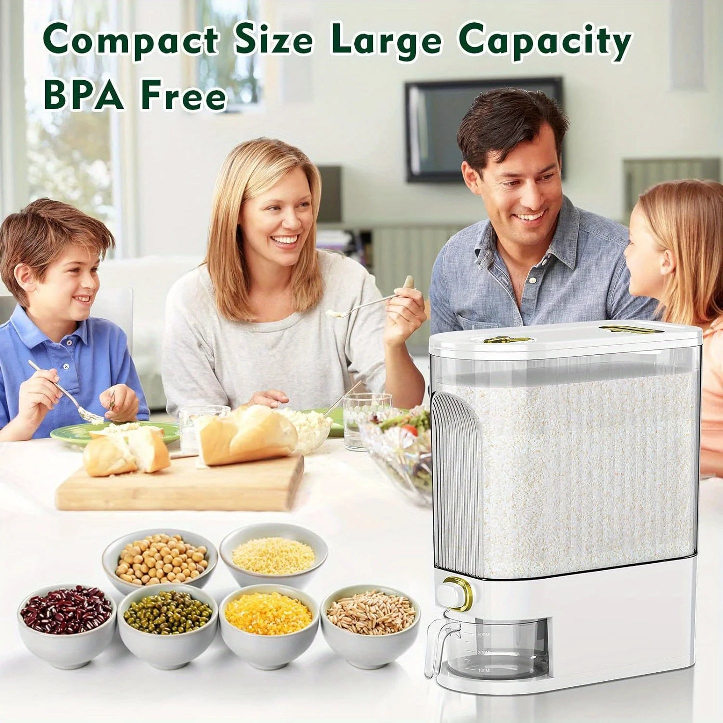 Large Pantry  Rice Storage Container/Dispenser